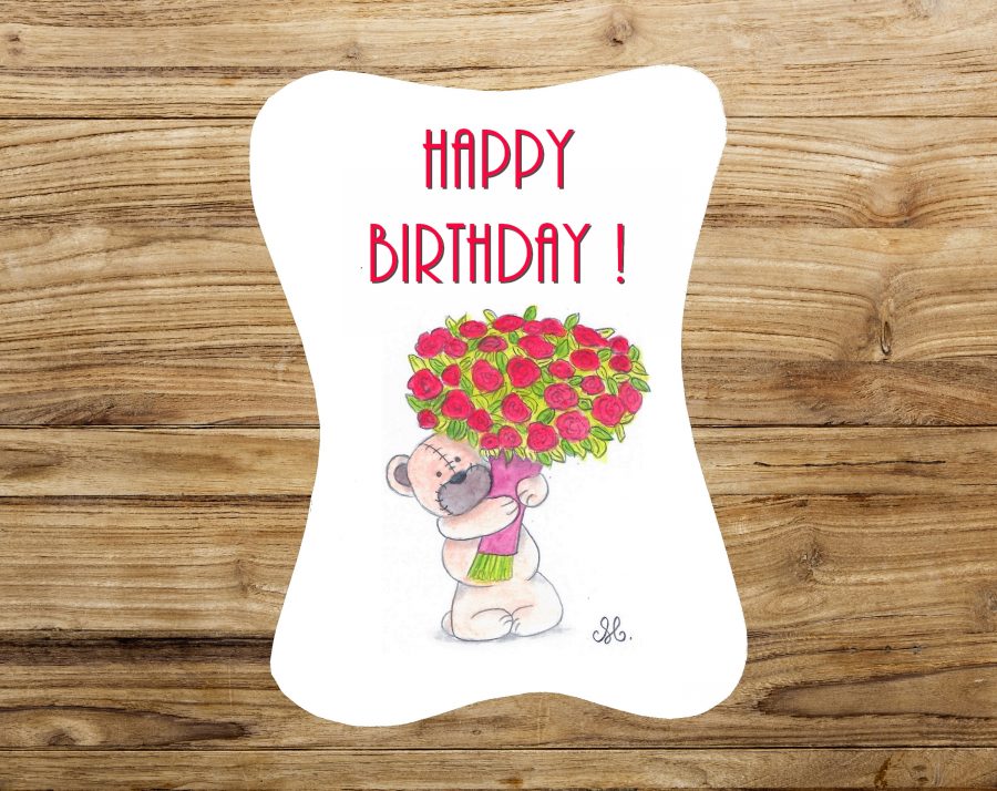 Carte Anniversaire Bouquet de roses – Image 2