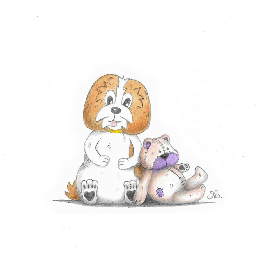 Illustration jeunesse la peluche