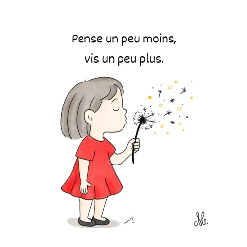 Pense un peu moins et vis un peu plus